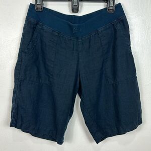 Hard Tail Forever Mid Rise Bermuda Shorts In Navy Blue Size M